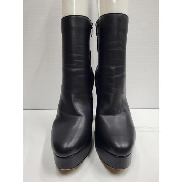 Marc Fisher Bootie Shoes Womens Size 8.5 Platform Block Heel MFRUBLIA - Picture 1 of 10